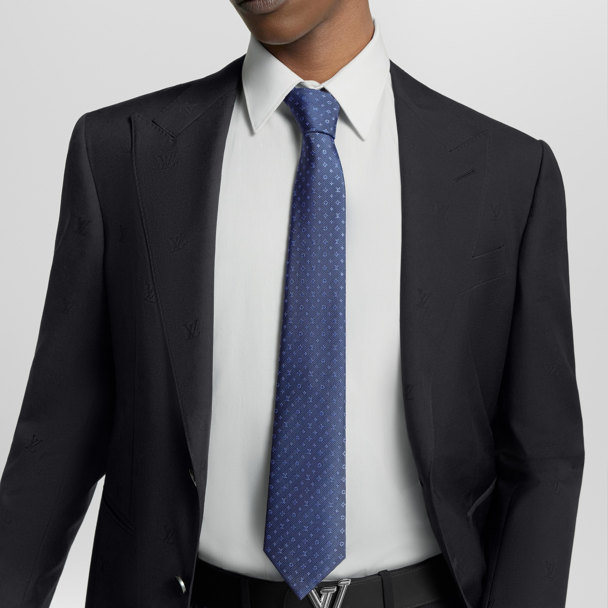 Monogram Classic Tie - Luxury S00 Blue | LOUIS VUITTON